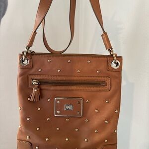 Anya Hindmarch Brown Studded Crossbody Bag